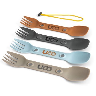 Utility Spork 3-in-1 Combo Nylon Spoon Fork Knife 4 Pack UCO UCO102V