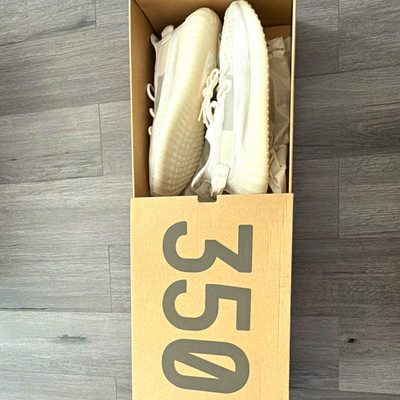adidas Yeezy Boost 350 V2 Bone/Bone/Bone White Low Top Men's Sneaker HQ6316