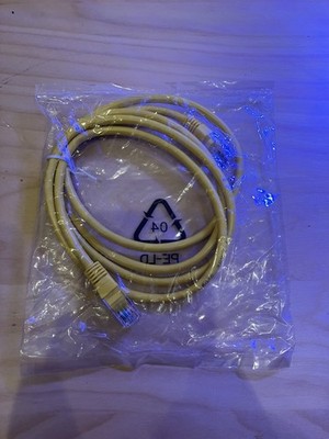 Ethernet Cable RJ45 Cat5e (or Cat6) LAN Network Cable   Yellow   1.5m