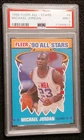 1990 Fleer All Stars MICHAEL JORDAN Bulls Basketball Card #5 Graded PSA 9 MINT