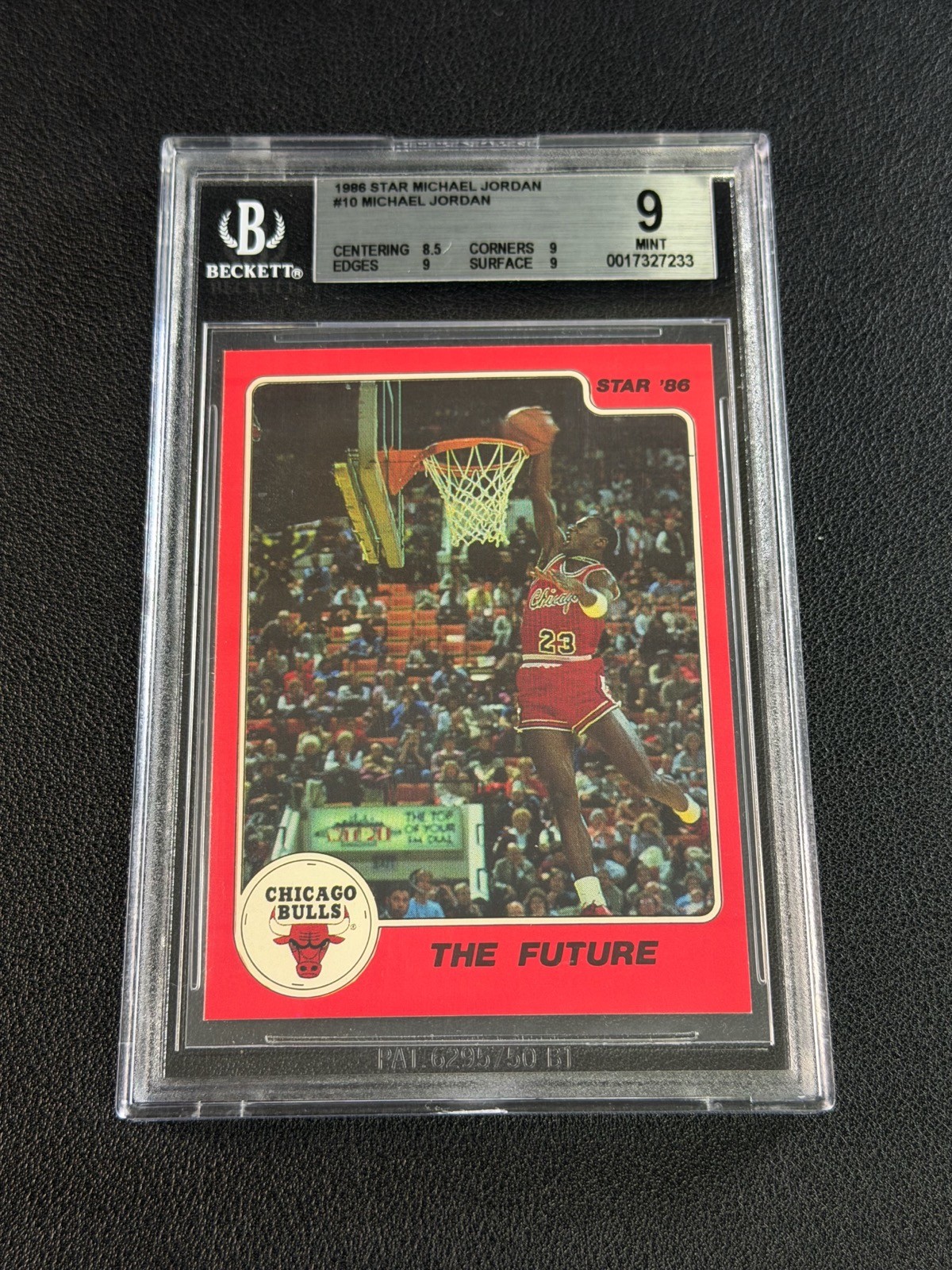 MICHAEL JORDAN BGS 9 1986 STAR #10 THE FUTURE BULLS