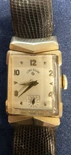 14K GOLD LORD ELGIN 21 JEWEL MENS WRISTWATCH VINTAGE