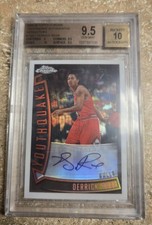 2008-09 Derrick Rose Topps Chrome Youthquake Refractor RC Auto #7/30 BGS 9.5/10