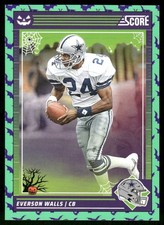 2024 SCORE A TREAT Football Halloween Green Bats Everson Walls Dallas Cowboys