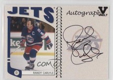 2004 ITG Franchises Canadian Edition Vault Black Randy Carlyle #A-RC2 Auto 0t1