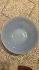Vintage Mid Century Cornflower Delphite Blue Large Glass Mixing Bowl 10”