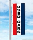 Used Cars Auto Dealer Free Flying Flag, 3'wx8'h, TriColor