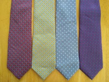 NWOT Brooks Brothers Trad Ivy Small Pattern Silk Tie USA MSRP 79 - 89