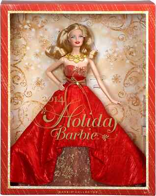 BARBIE 2014 Collectible Holiday Blonde Doll, BRAND NEW IN BOX