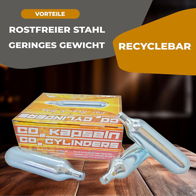 20 Capsule Di CO2 Da 16g Per Spillatrici Da Birra - Compatibili Con Biermaxx, Zapfprofi E Altre - Foto 3