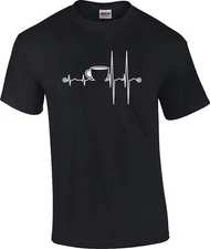 Funny Coffee Cup Heartbeat EKG Coffee Lover T-Shirt