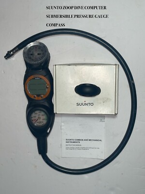 Suunto ~ Zoop ~ Dive Computer ~ Triple Gauge Console ~ Pressure Gauge & Compass