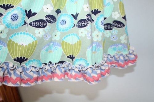 Matilda Jane Size 4 HAPPY & FREE FUNHOUSE TUNIC Floral Ruffle Smocked Tank Top - Picture 5 of 6