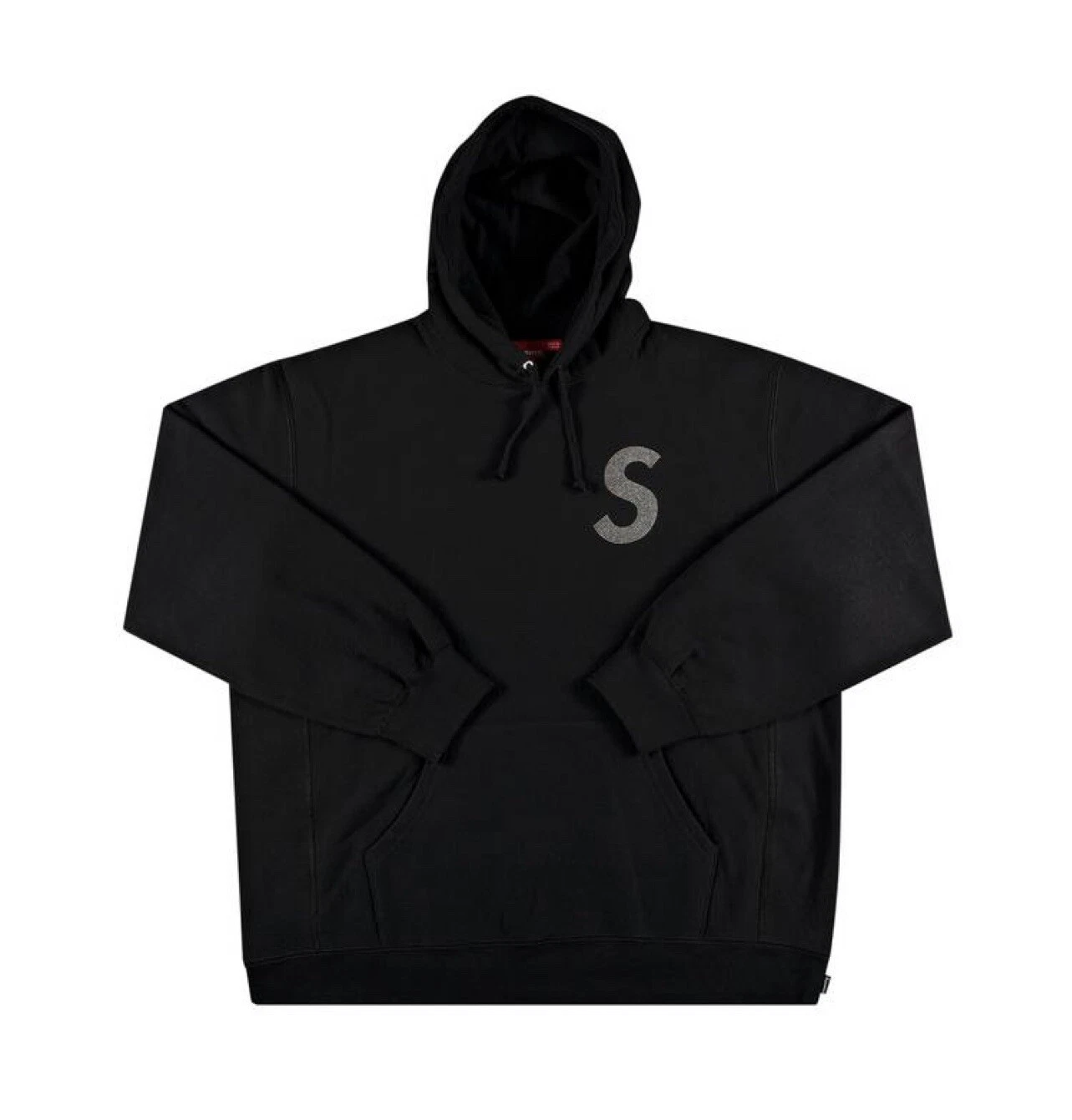 Sweat à capuche Supreme x Swarovski Crystals noir logo S taille XL neuf