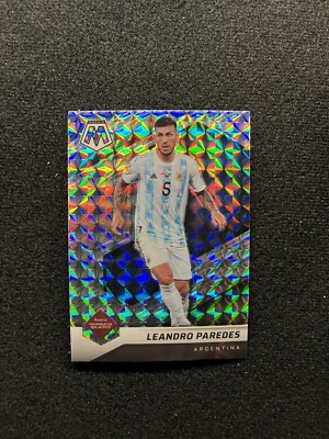 2021-22 Mosaic Soccer Road to QATAR Leandro Paredes Silver Mosaic Prizm #12