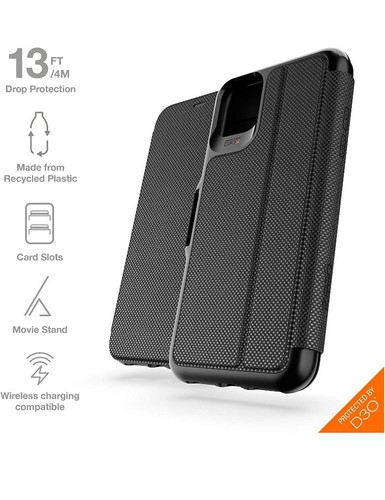Gear4 Eco Oxford Folio D20 for iPhone 11 Pro Max 6.5" Compatible Case New - Picture 2 of 8