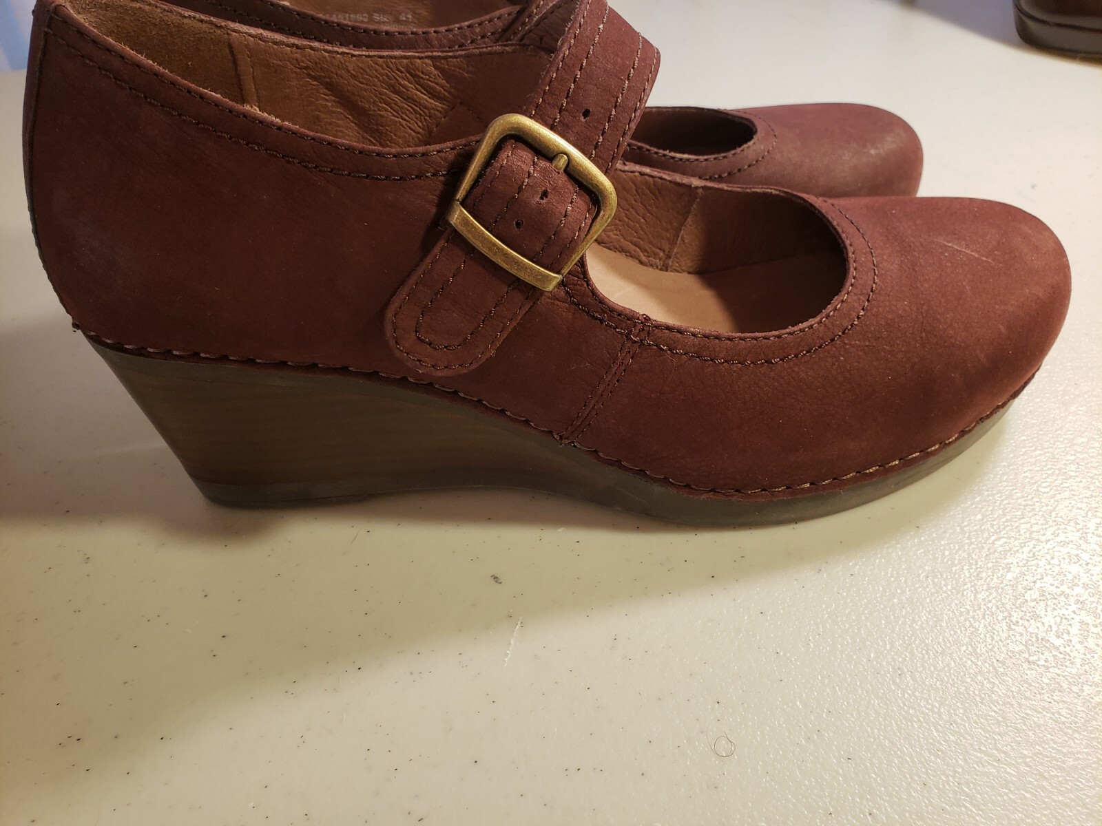 dansko sandra mary jane wedge black