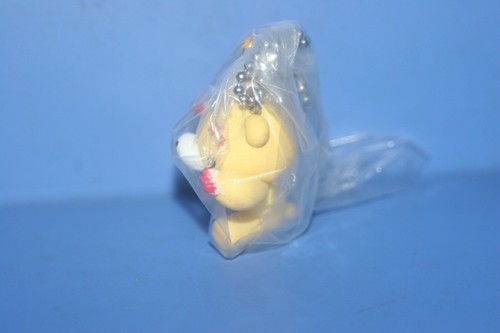 Chax Gloomy Bear Sweets Custard Figure Keychain Yellow BANDAI JPN Gashapon Swing - Picture 4 of 5