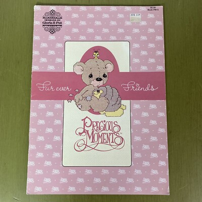 Fur Ever Friends Cross Stitch Booklet Precious Moments Vintage 1984 PM-5