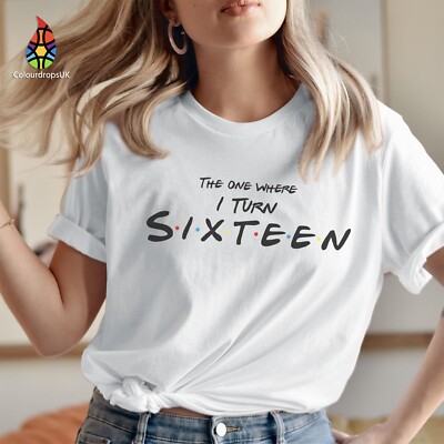 T-Shirt (541) The One Where I Turn Sixteen 16th Birthday Männer Frauen Geschenk