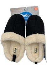 Floopi Women's Selene Faux Suede with Aztec Trim Clog Slipper Black