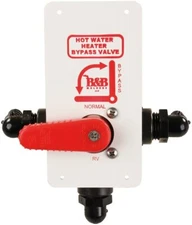 Thetford 94228, B&B Molders DVH-1-A, OEM Winterizing By-Pass Valve, Red Handle