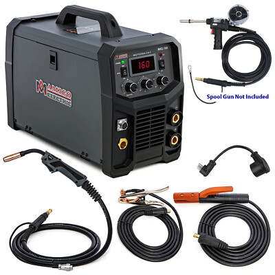 AMICO MIG-160, 160A Pro. MIG/MAG/TIG/Stick Arc Welder, Spool Gun Weld Aluminum