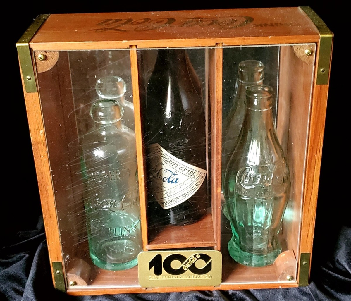 COCA-COLA 100 ANNIVERSARY CENTENNIAL CELEBRATION 3 BOTTLES SET 
