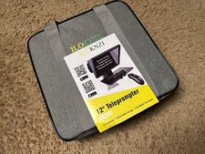 ILOKNZI i2 12.9  Aluminum Lifting Teleprompter Tempered Opti Glass An Remote