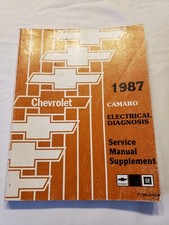 1987 Chevrolet Camaro General Motors Electrical Diagnosis Shop Service Manual