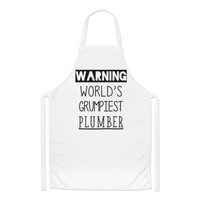 Warnung World's Grumpiest Klempner Koch SchüRze Toll Best Lustig Kochen