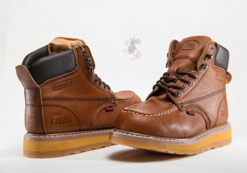 Botas de Trabajo para Hombre Cobra C27M Marrón Oscuro Cuero Genuino Goodyear Welt Construcción - Imagen 5 de 5