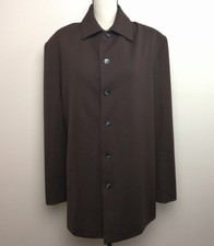 MENCH Platinum Italy Mens Size XL Sports Blazer Jacket Button Front BROWN BI