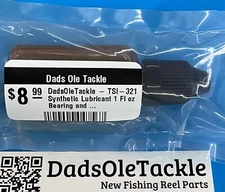 TSI-321 Specially Formulated Synthetic Lubricant Fishing Reel Bearing Oil 1oz.  