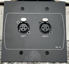 Cloud Active Input Plate With Two Balanced Female XLR Inputs, US Medium. Black