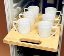 Airline Galley Trolley Insert With Coffee Mugs Aircraft Aviation Hostess Cart