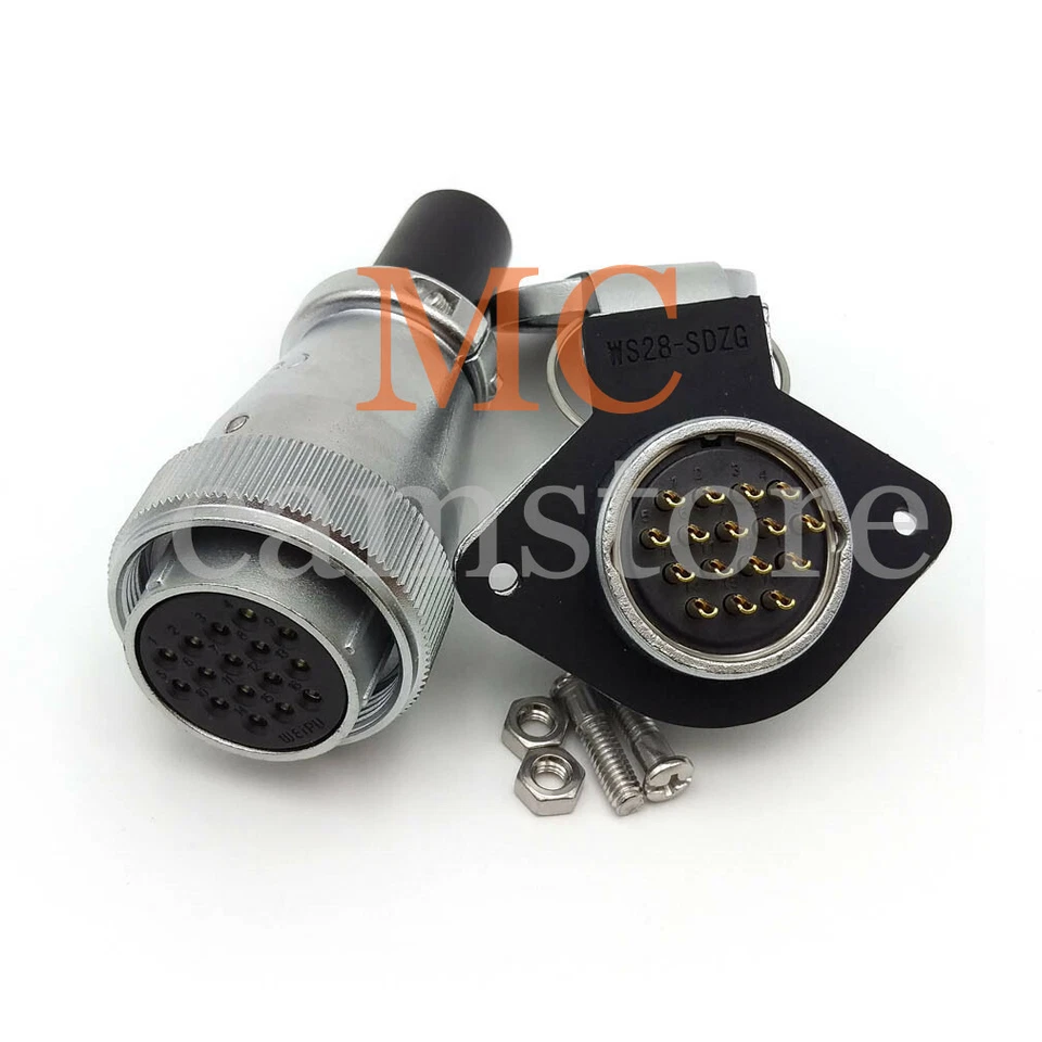 WEIPU WS28 10A 16Pin Aviation Plug,Waterproof Electrical Cable Wire Connector - Image 3 of 4