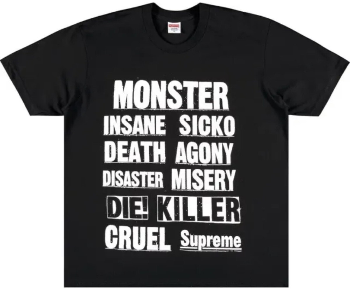 Supreme Monster Tee Black T Shirt Mens XL new | eBay