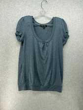 Active Basic Top, Size L, Grey, Short Sleeves, Round Neck, T-Shirt