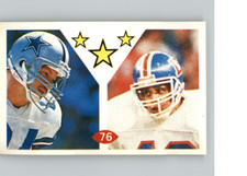 1992 Diamond Stickers #76 Jay Novacek & Dennis Smith