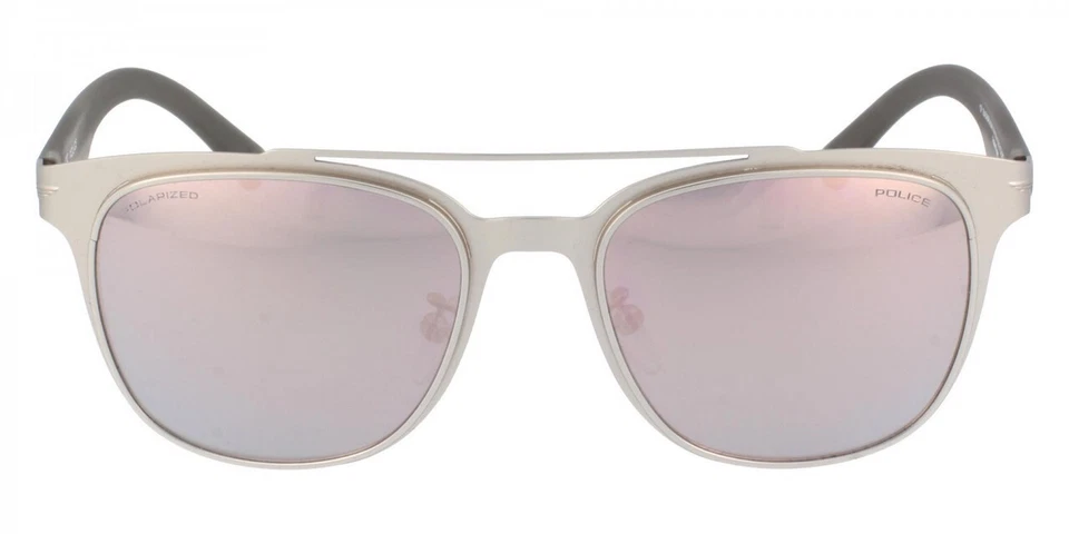 Gafas de sol unisex Police SPL356 581P plateadas aviador espejo plateado no polarizadas Foto 2 de 4