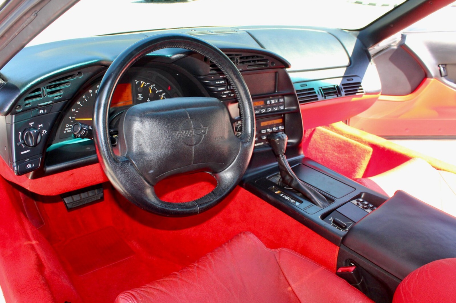 1996 Chevrolet Corvette interior red | 24x36 inch POSTER | classic car