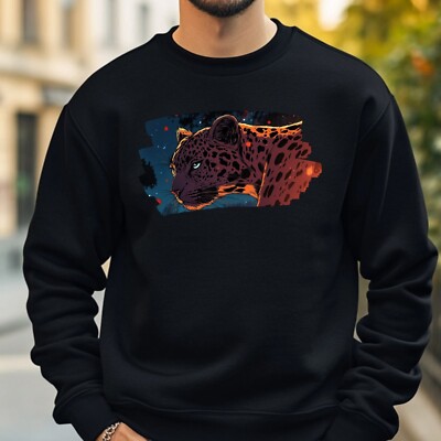 Leopard Anime Style Sweatshirt Kuschelig und Perfekt für jeden Anlass S bis 4XL