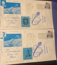 Local Post Space Cover SCCS Cachet 5th Anniv Gemini VIII Armstrong & Scott 1971