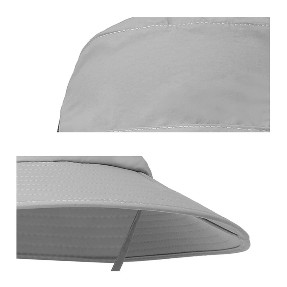 Men Women Fisherman Hat Neck Ear Flap Cover Hats Outdoor Summer Fishing Cap - Image 3 of 4