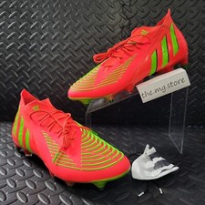Adidas Predator Edge.1 Soft Ground Game Data Solar Red GW1016 Men's Sz 11