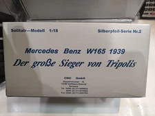 CMC 1:18 1939 Mercedes Benz W165 Der Große Sieger Von Tripolis