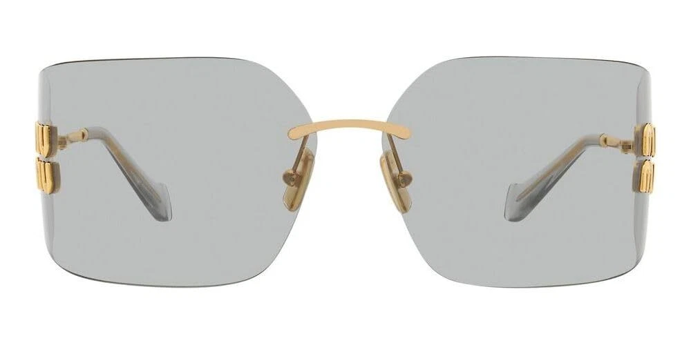 Miu Miu Sunglasses MU54YS 5AK30B 80mm Gold Havana / Light Grey 
