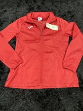 Joma España Mens Running Jacket Windbreaker Espana Logo Size Medium Red NWT 