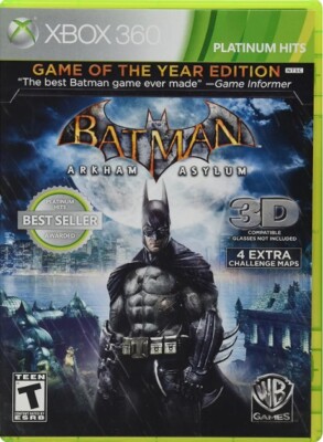 Batman: Arkham Asylum (includes 3D glasses) for Xbox 360 